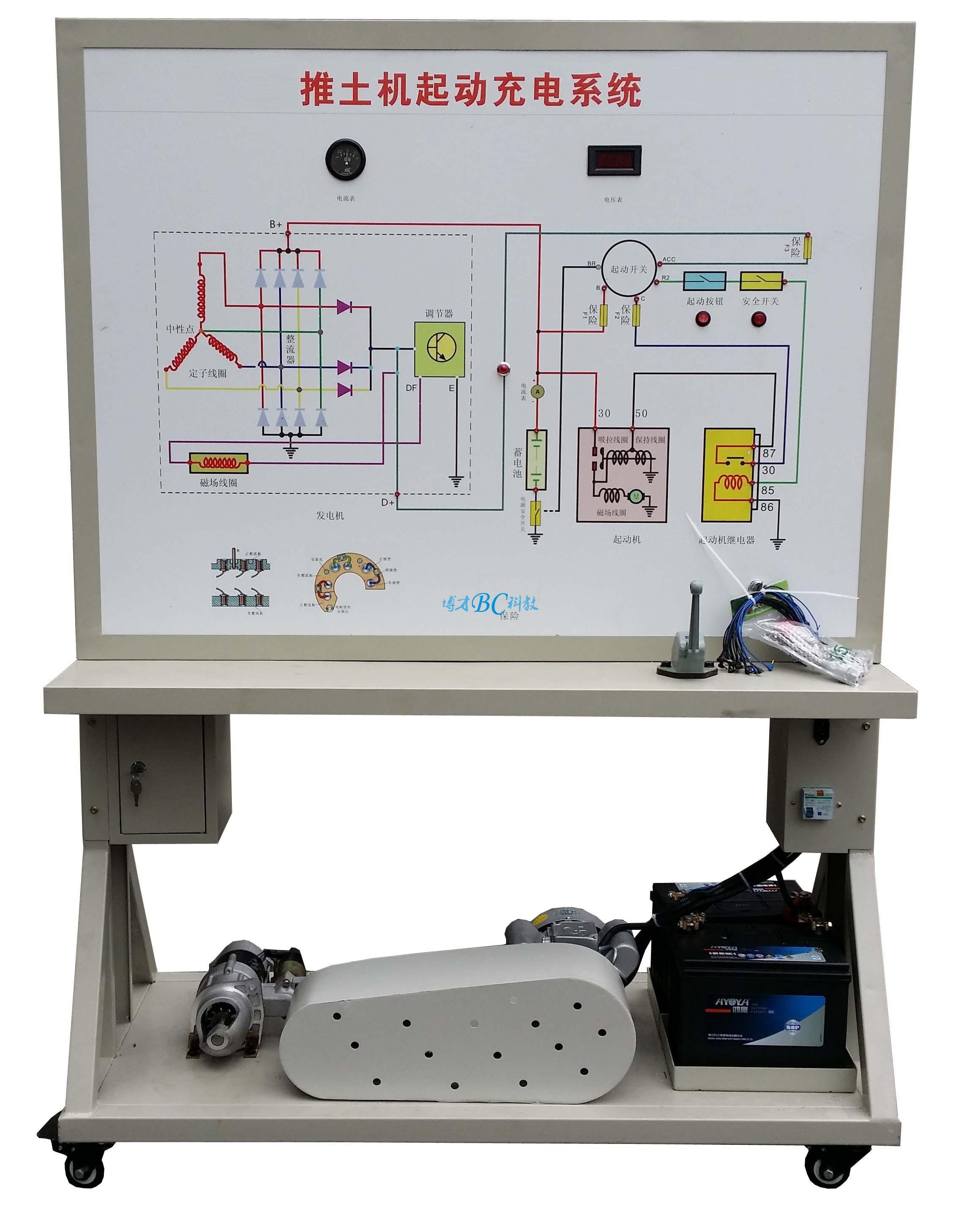 BCQC-GCJX-04 推土机启动与充电系统实训台